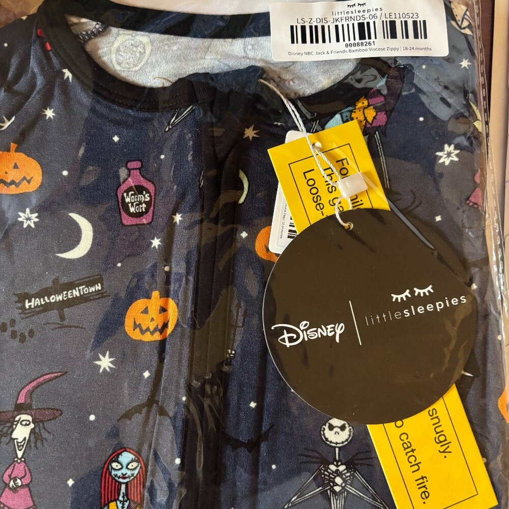 Little Sleepies Disney's Jack and Friends 18-24 mos. Zippy